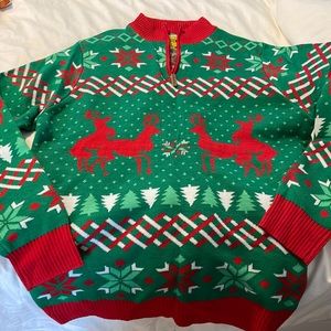 Tipsy Elves Feisty Christmas Sweater - XXL - Worn 1x